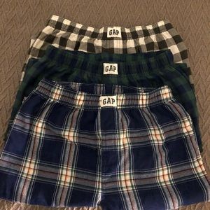 Lot of 3 GAP Flannel Pajama Pants, Sz 10